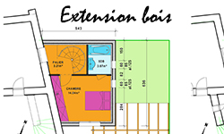 Extension bois maison à sourcieux les mines