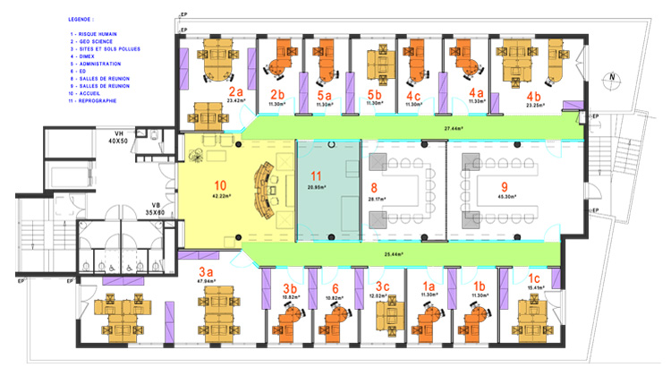 Plan bureaux Lyon