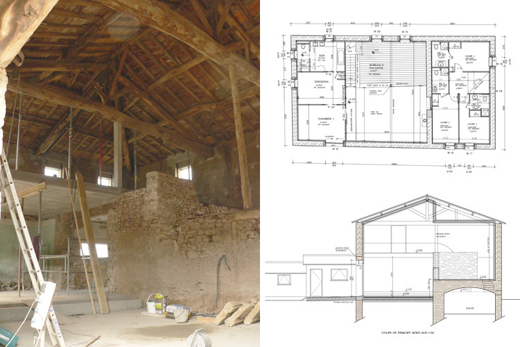 Plan maison architecte